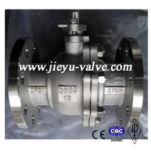 Válvula de bola CF8m Pn16 Dn80 de acero inoxidable